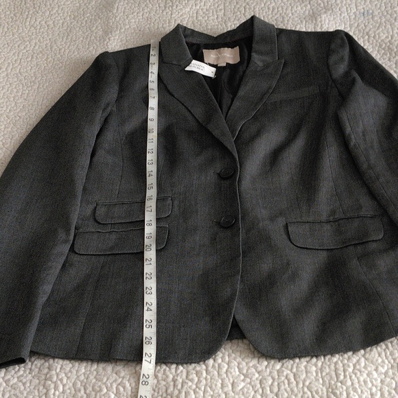 NWT Banana Republic Factory Size 14 Grey Blazer Jacket - Picture 9 of 16